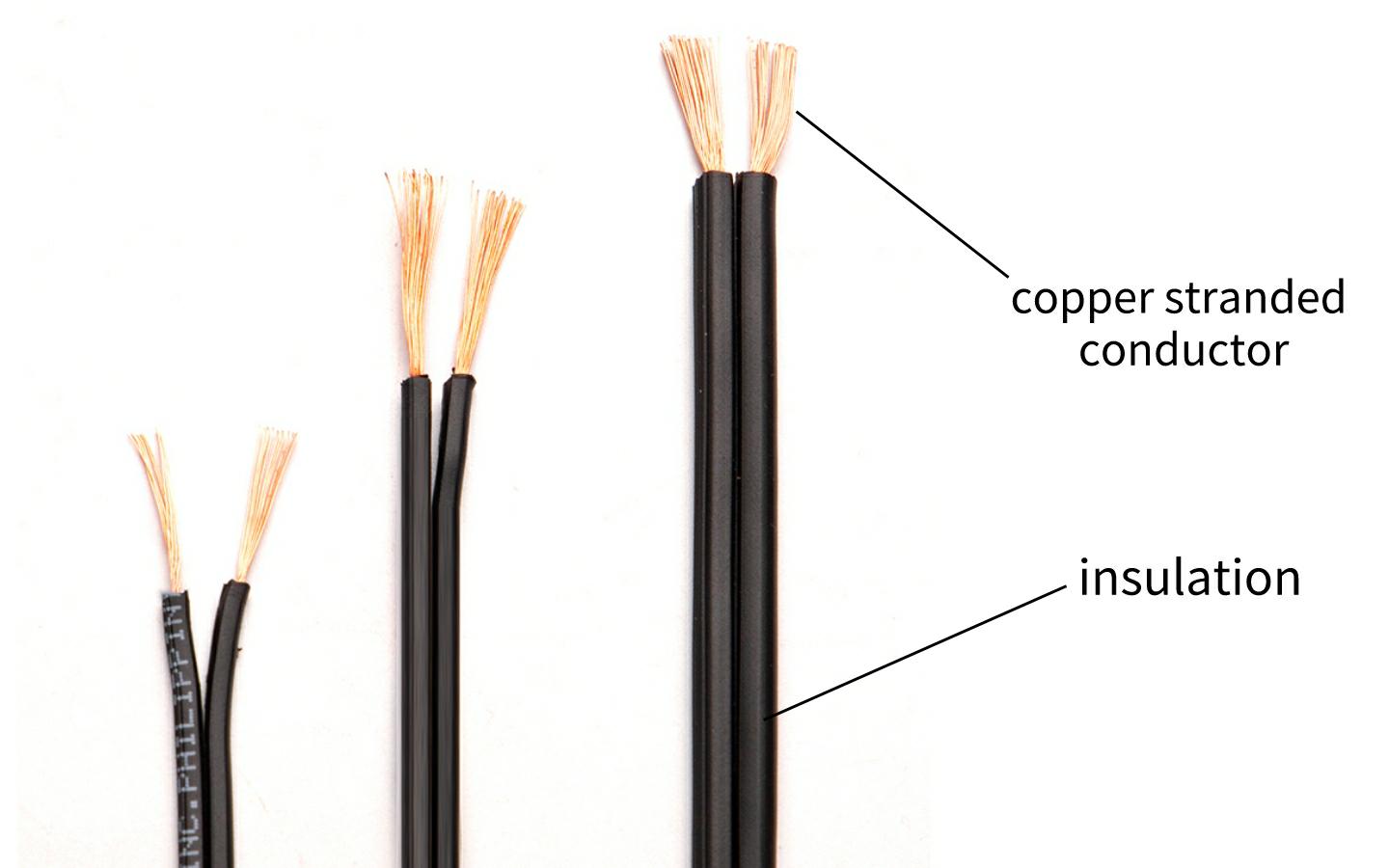 2 Core Copper Conductor Flat Flexible Electric Wires For Electric 